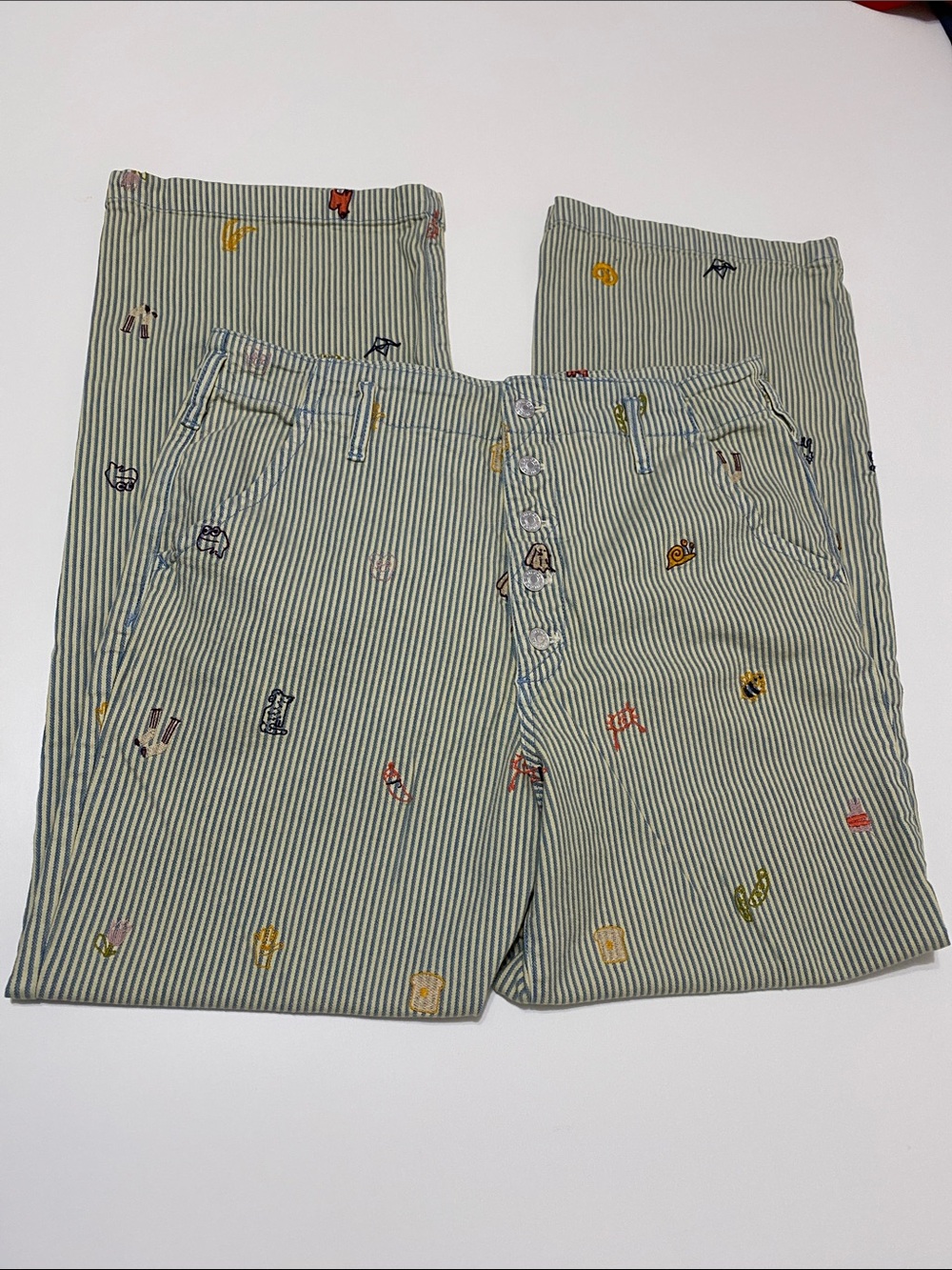 Pilcro Slouchy Pinstripe Chino Pants - Picture 15 of 16